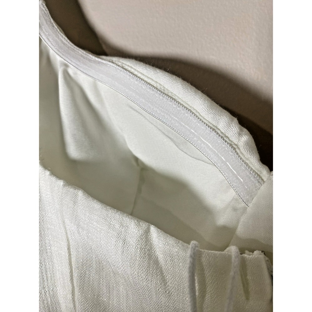 Selfie Leslie Aphrodite Molded Bust Angel Sleeve Wrap Dress White Womens XS NWT! - Picture 4 of 8